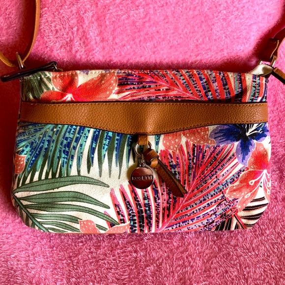 Rosetti tropical print canvas crossbody bag - Picture 4 of 9